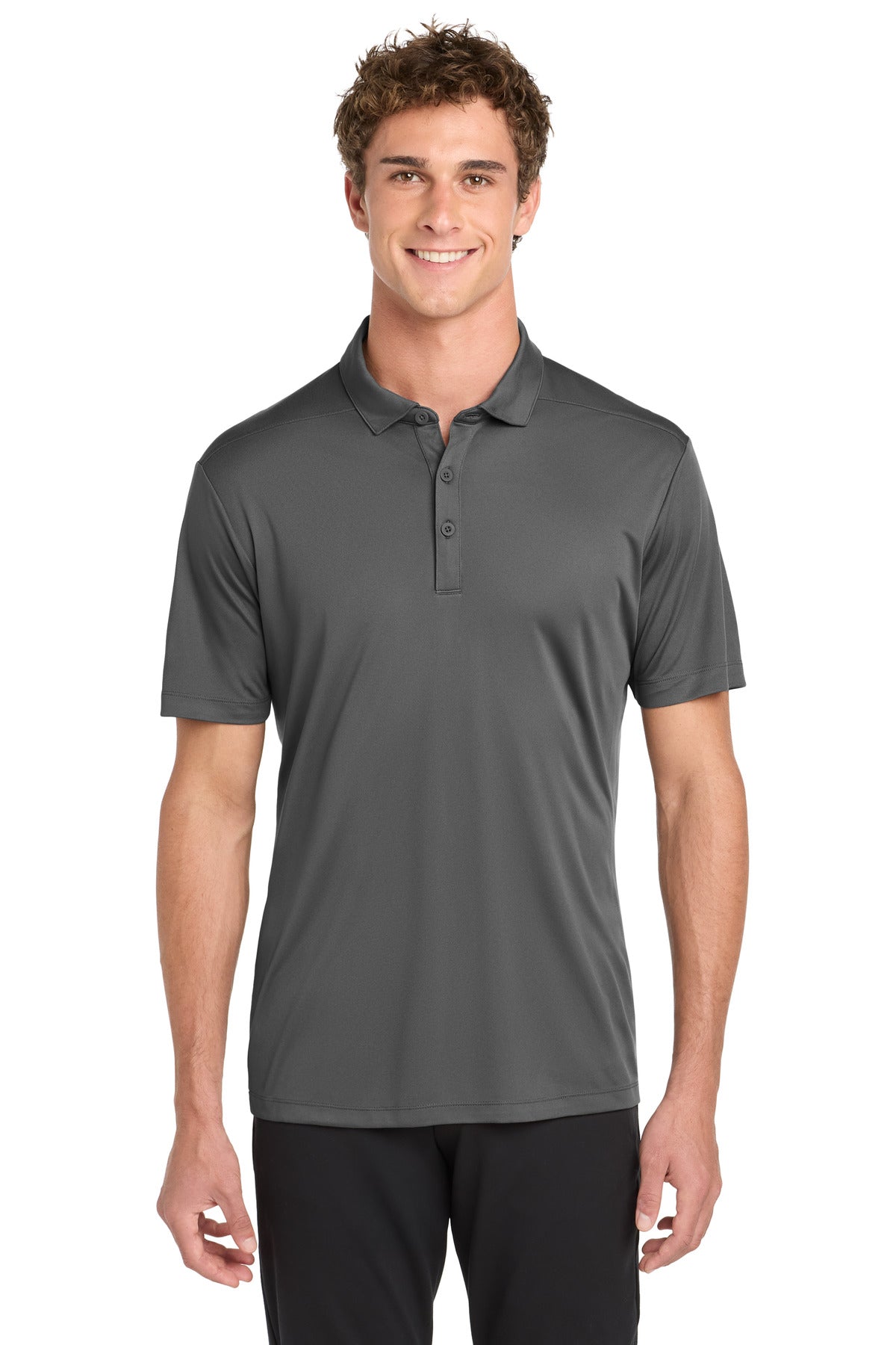 Sport-Tek   Posi-UV  Pro Polo. ST520 in Dark Smoke Grey