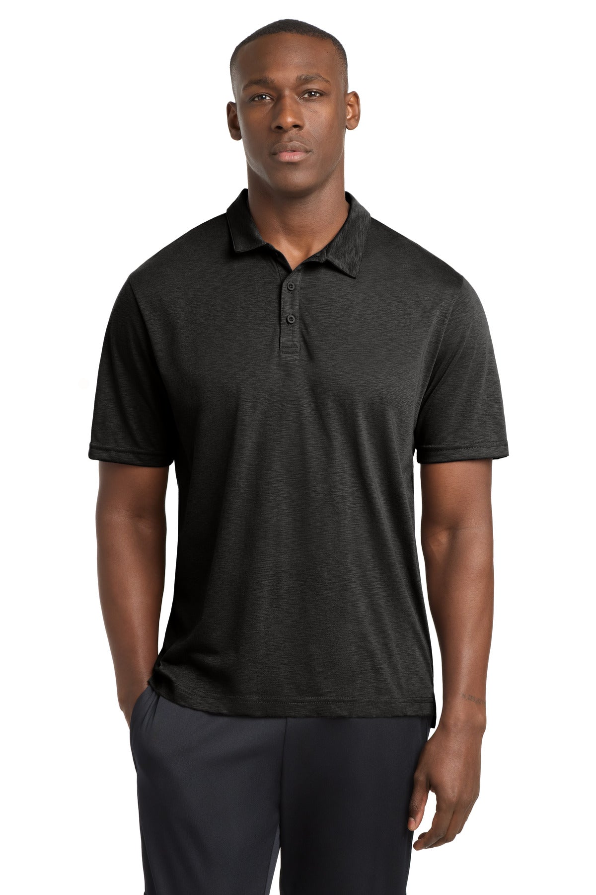 Sport-Tek  PosiCharge  Strive Polo ST530 in Black