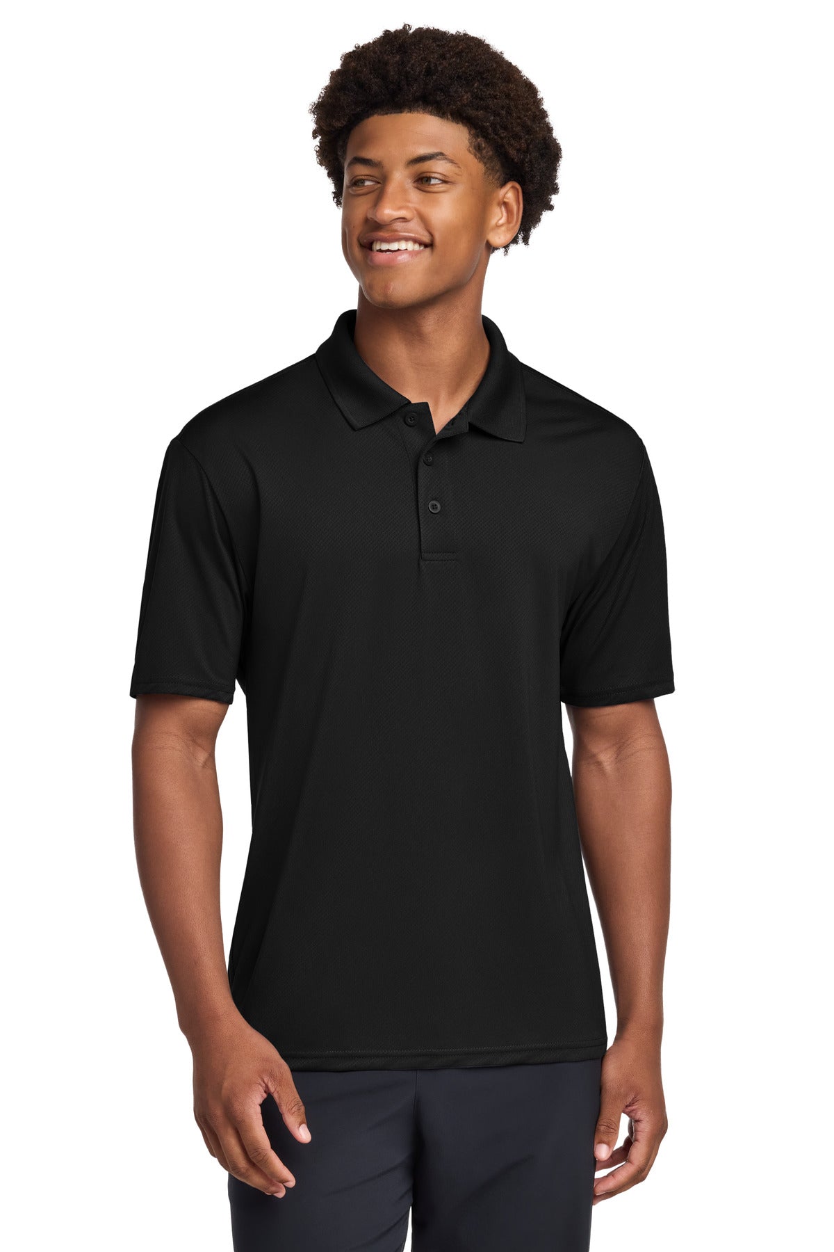 Sport-Tek Sideline Polo ST535 in Black