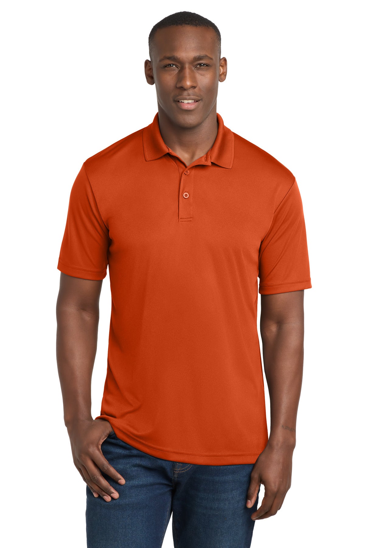 Sport-Tek  PosiCharge  Competitor  Polo. ST550 in Deep Orange