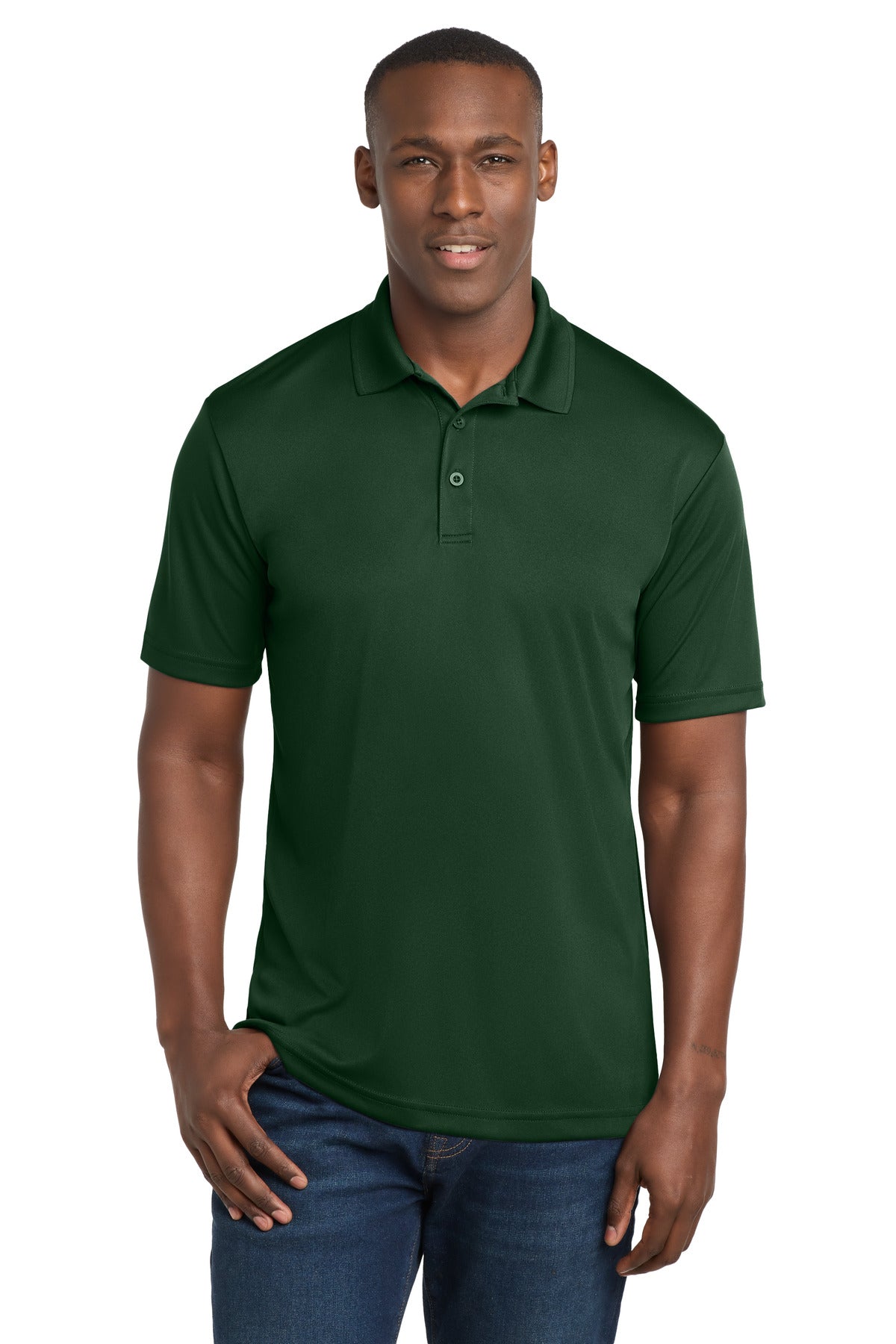 Sport-Tek  PosiCharge  Competitor  Polo. ST550 in Forest Green