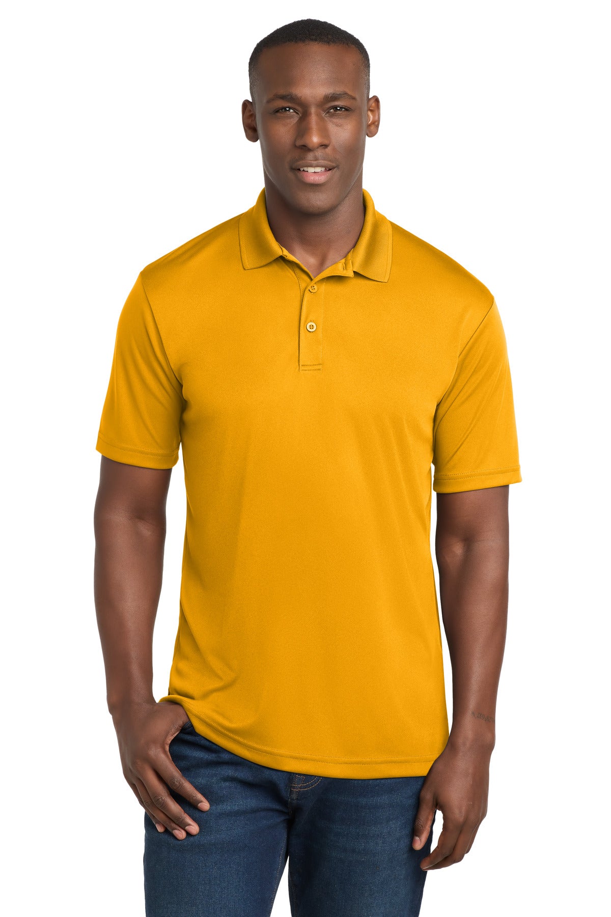 Sport-Tek  PosiCharge  Competitor  Polo. ST550 in Gold