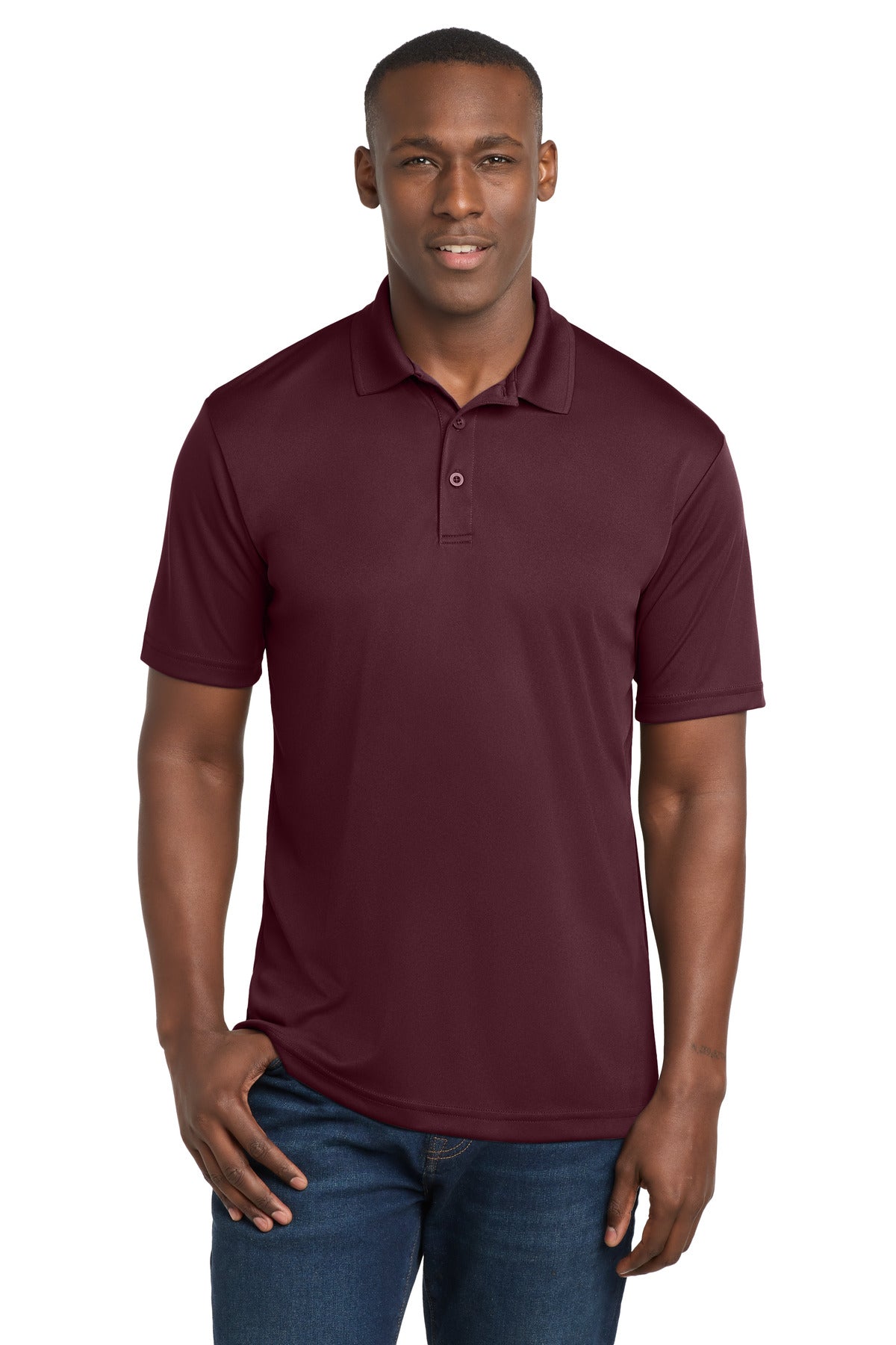 Sport-Tek  PosiCharge  Competitor  Polo. ST550 in Maroon