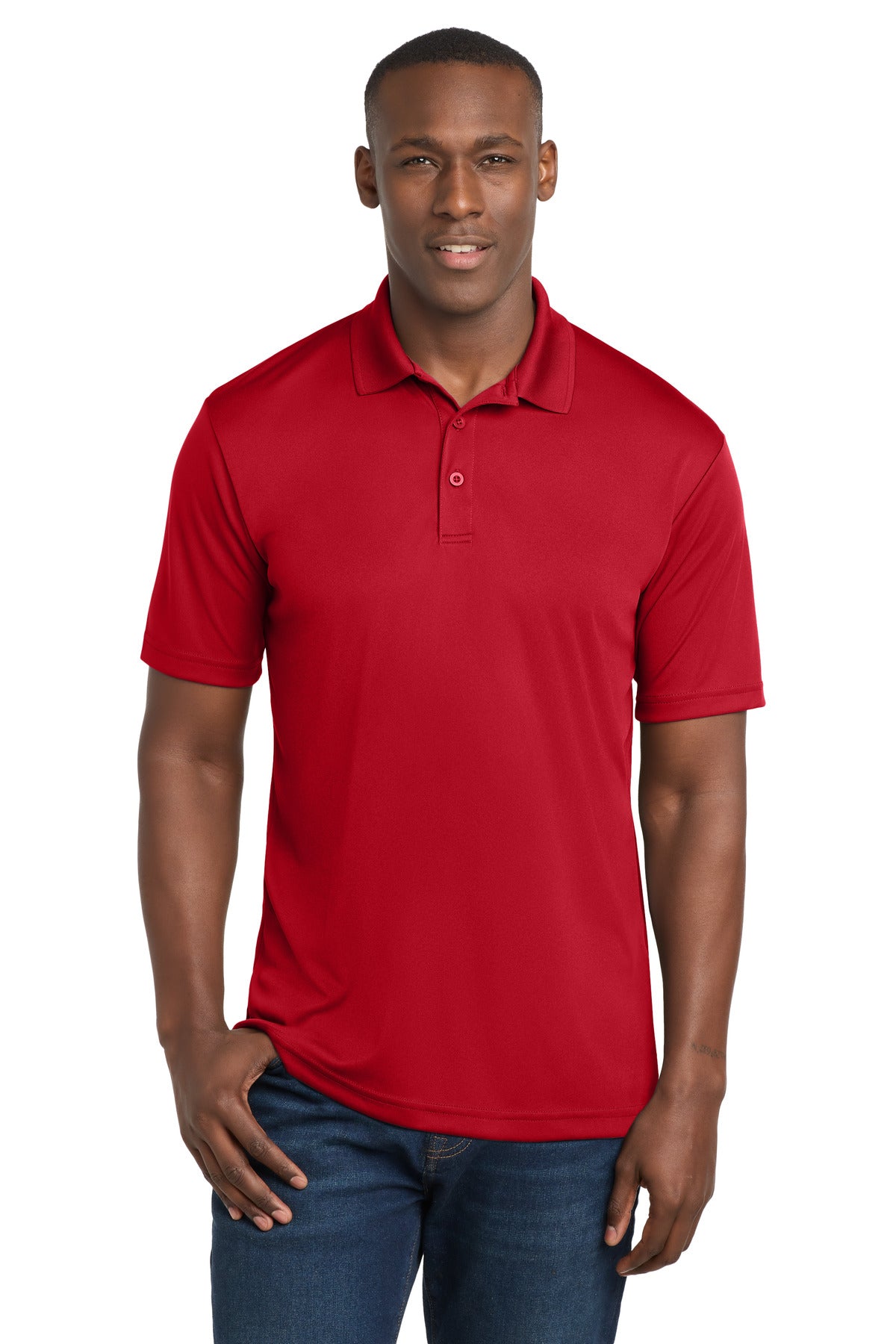 Sport-Tek  PosiCharge  Competitor  Polo. ST550 in True Red