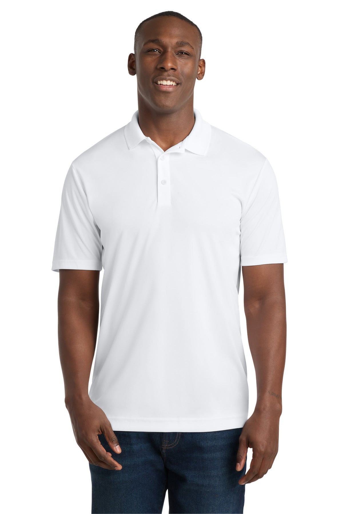 Sport-Tek  PosiCharge  Competitor  Polo. ST550 in White