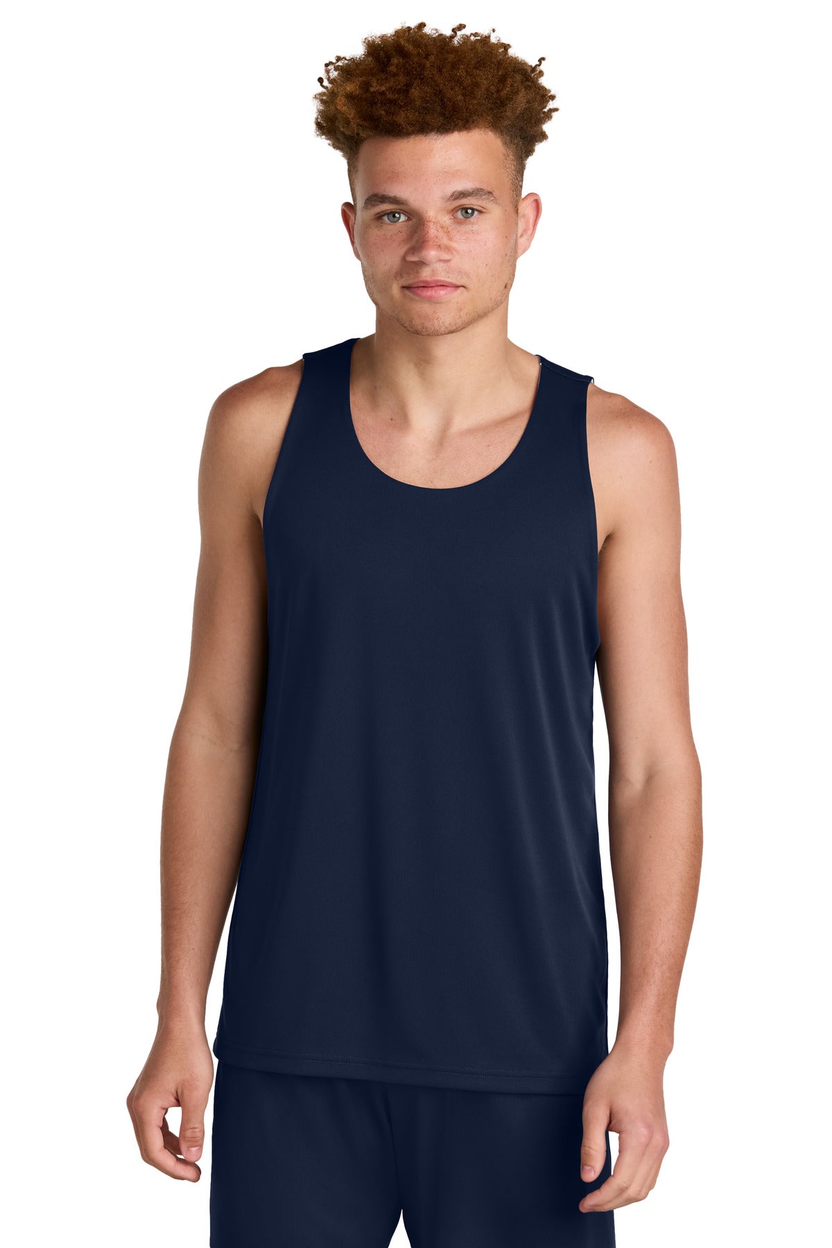 Sport-Tek PosiCharge Competitor Rev Tank ST551 in True Navy/ White