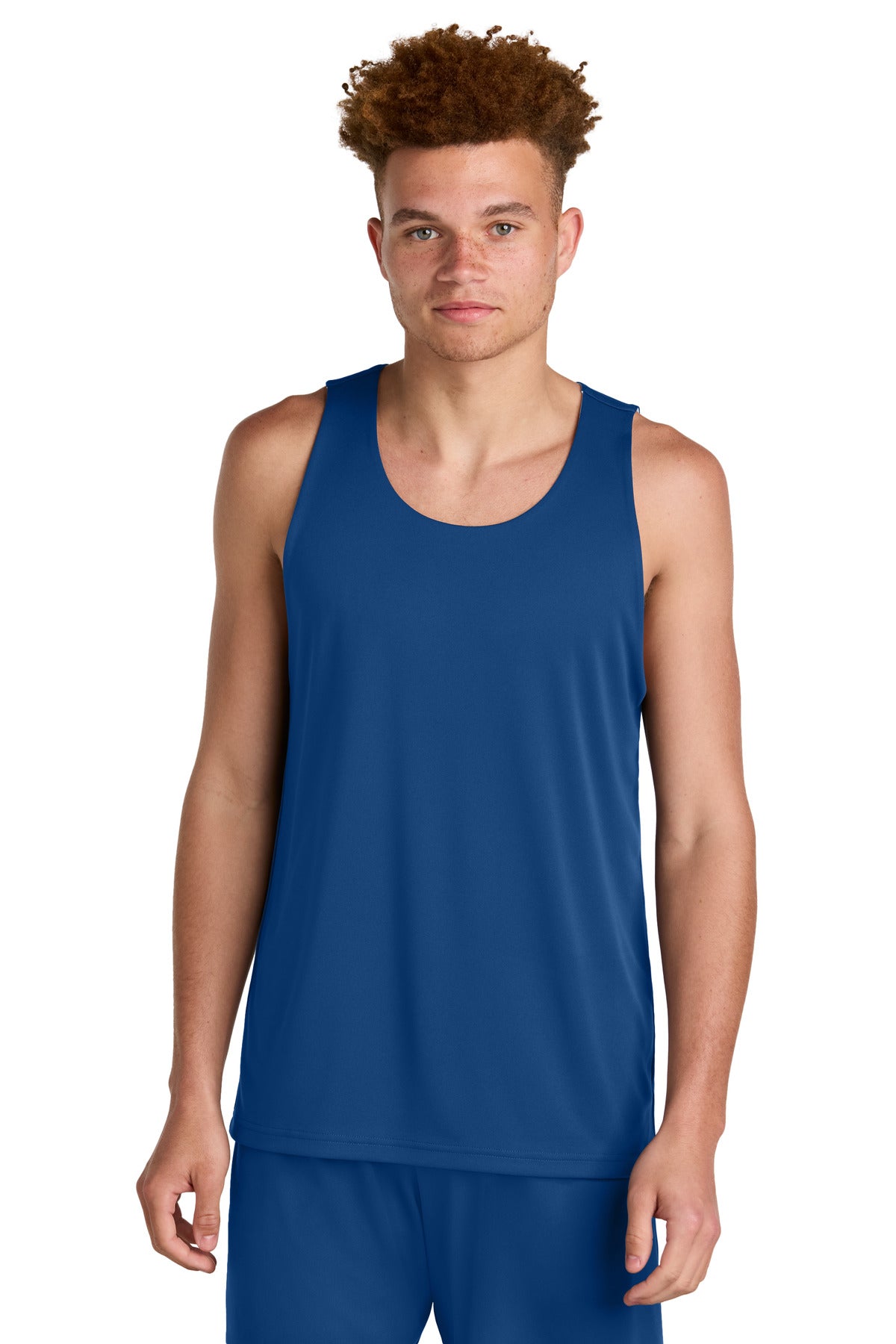 Sport-Tek PosiCharge Competitor Rev Tank ST551 in True Royal/ White
