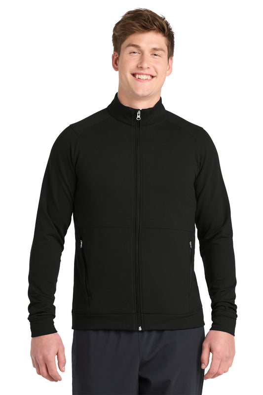 Sport-Tek Sport-Wick Flex Fleece Full-Zip. ST560 in Black