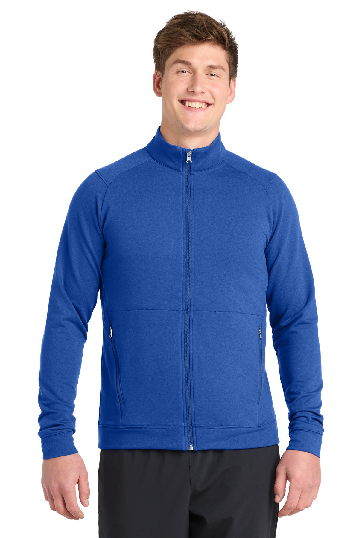 Sport-Tek Sport-Wick Flex Fleece Full-Zip. ST560 in True Royal