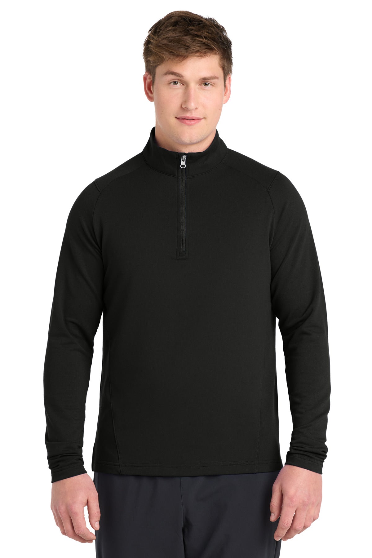 Sport-Tek Sport-Wick Flex Fleece 1/4-Zip. ST561 in Black