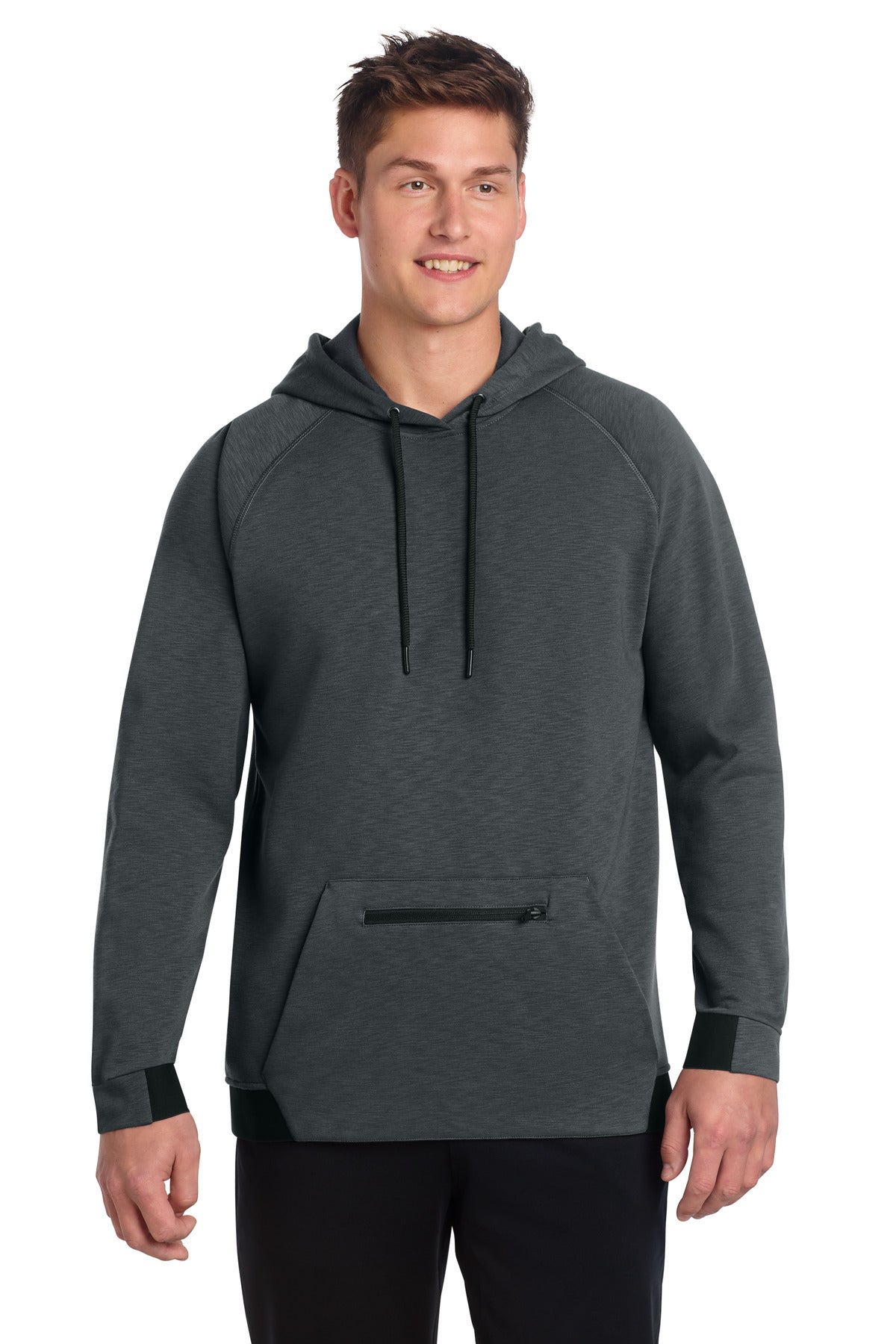 Sport-Tek PosiCharge Strive Hooded Pullover ST571 in Graphite