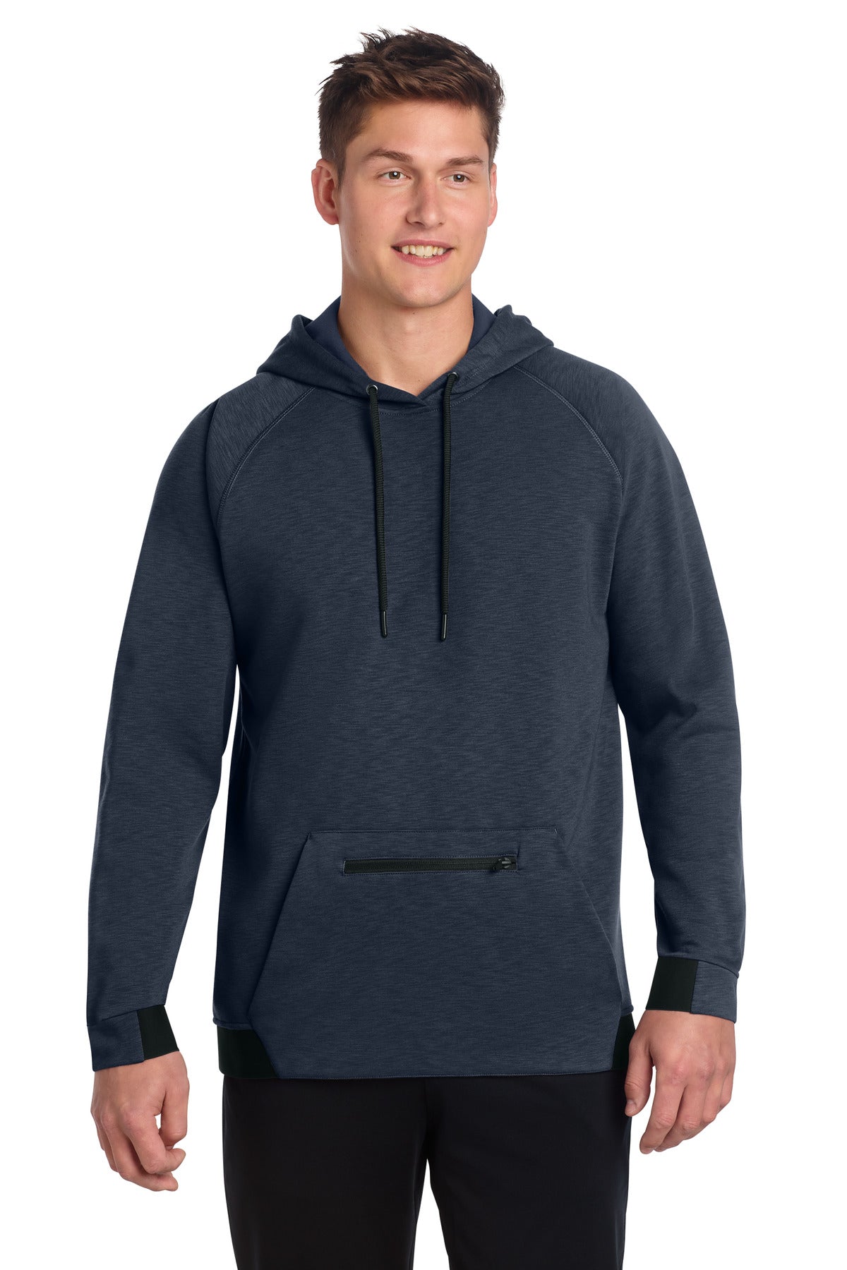 Sport-Tek PosiCharge Strive Hooded Pullover ST571 in True Navy
