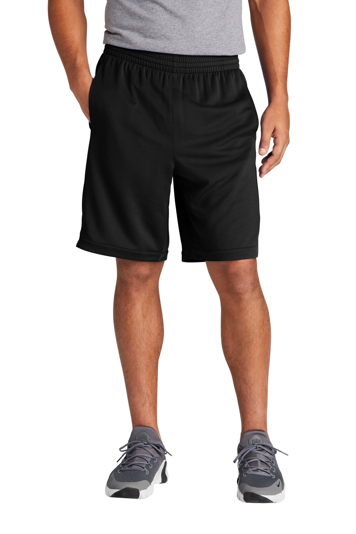 Sport-Tek PosiCharge Position Short with Pockets ST575 in Black