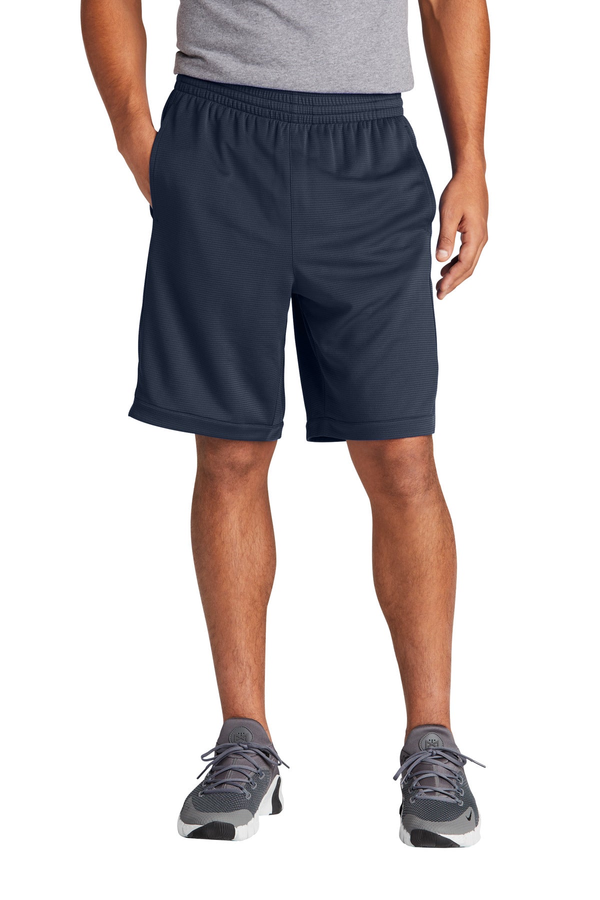 Sport-Tek PosiCharge Position Short with Pockets ST575 in True Navy