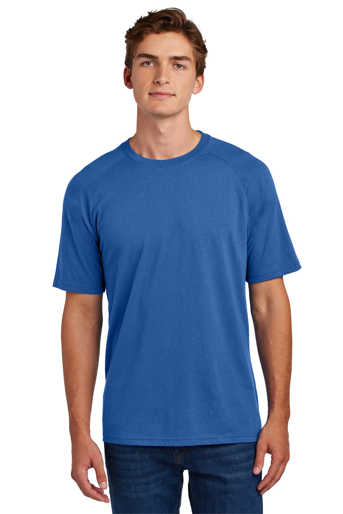 Sport-Tek Halftime Raglan Tee ST6040 in True Royal