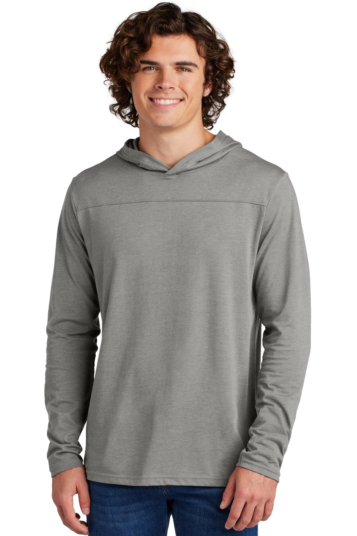 Sport-Tek Halftime Long Sleeve Hoodie ST6044 in Vintage Heather