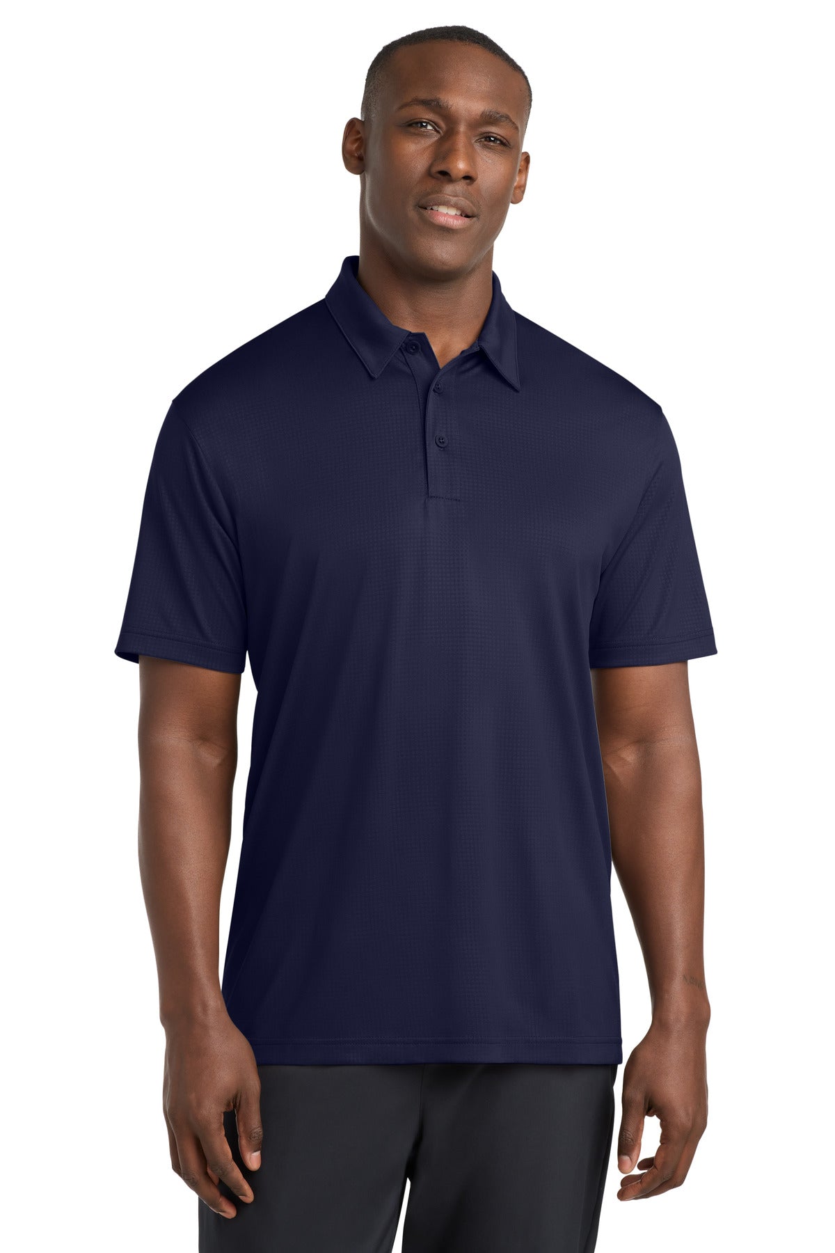 Sport-Tek Embossed PosiCharge Tough Polo. ST630 in True Navy