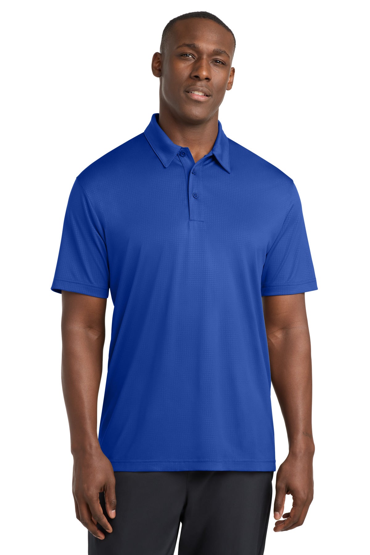 Sport-Tek Embossed PosiCharge Tough Polo. ST630 in True Royal