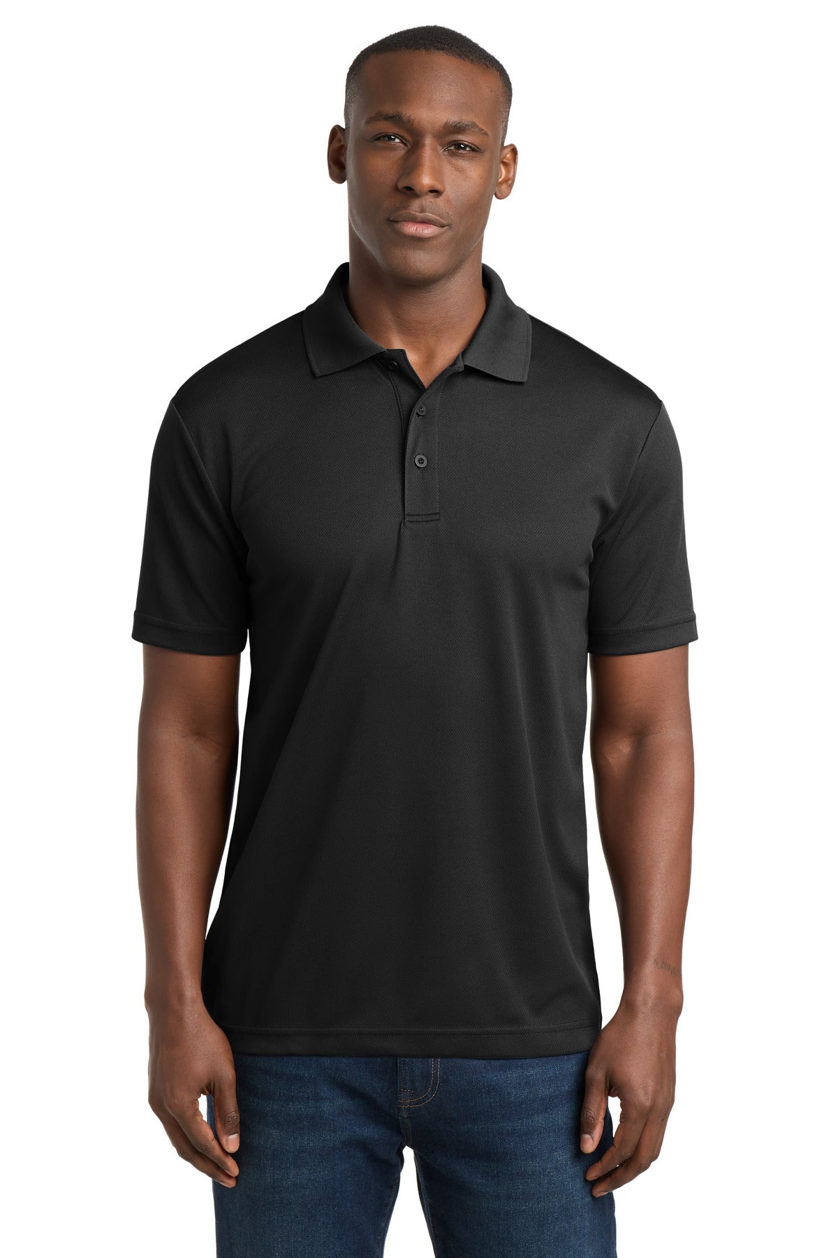 Sport-Tek PosiCharge RacerMesh Polo. ST640 in Black