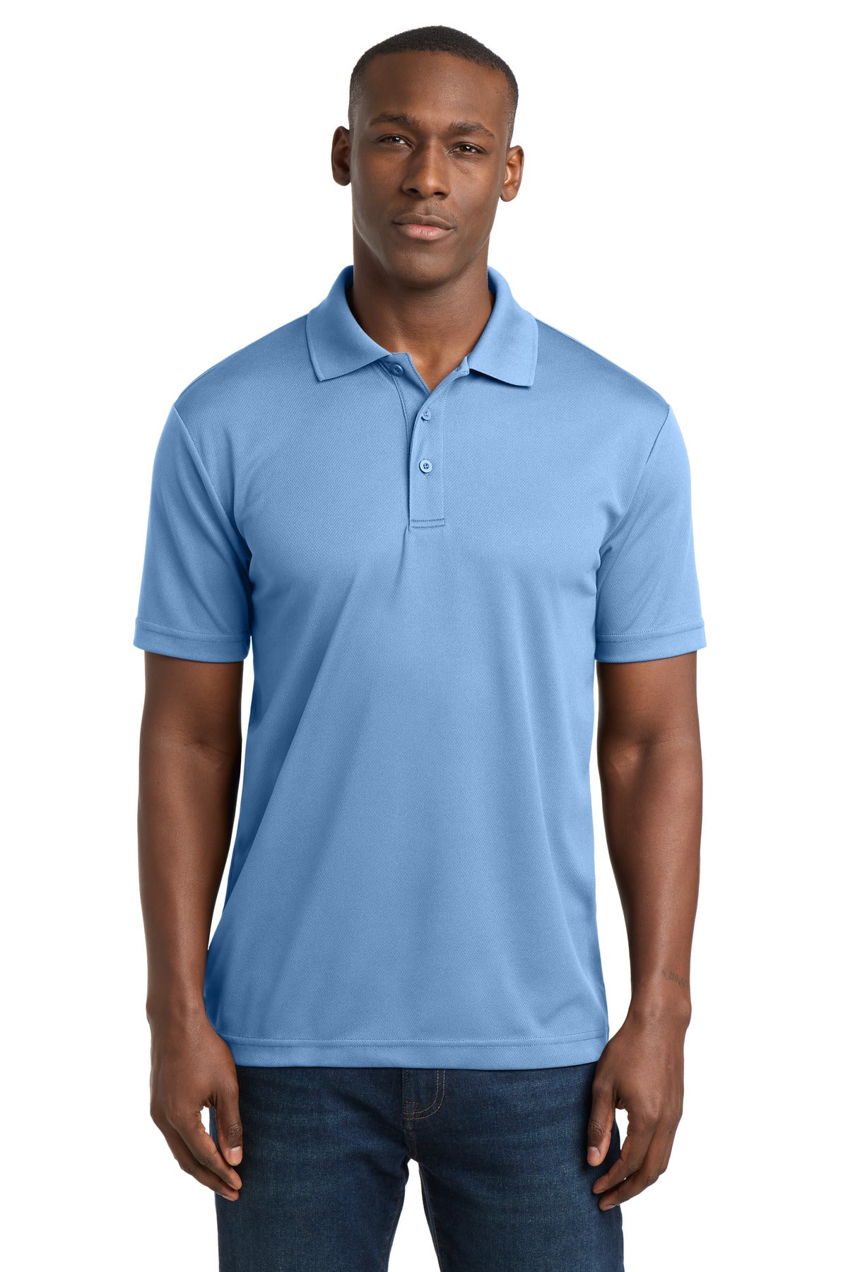 Sport-Tek PosiCharge RacerMesh Polo. ST640 in Carolina Blue