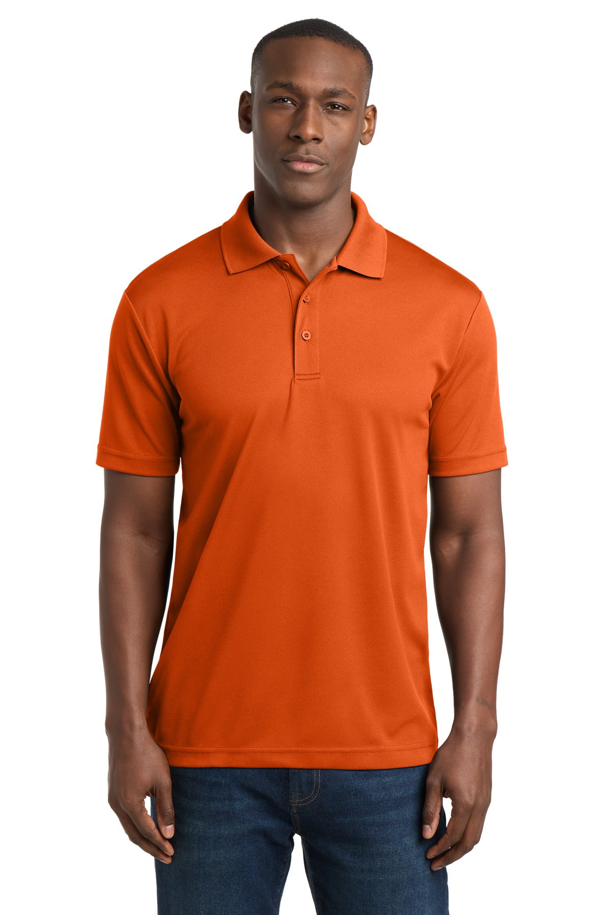 Sport-Tek PosiCharge RacerMesh Polo. ST640 in Deep Orange