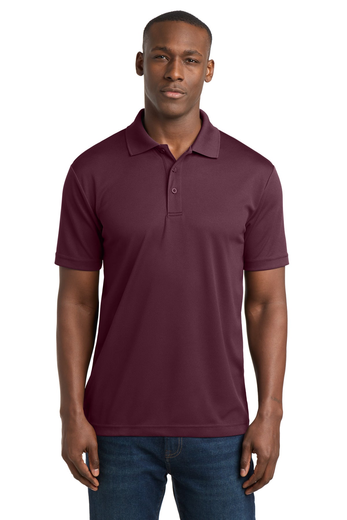 Sport-Tek PosiCharge RacerMesh Polo. ST640 in Maroon
