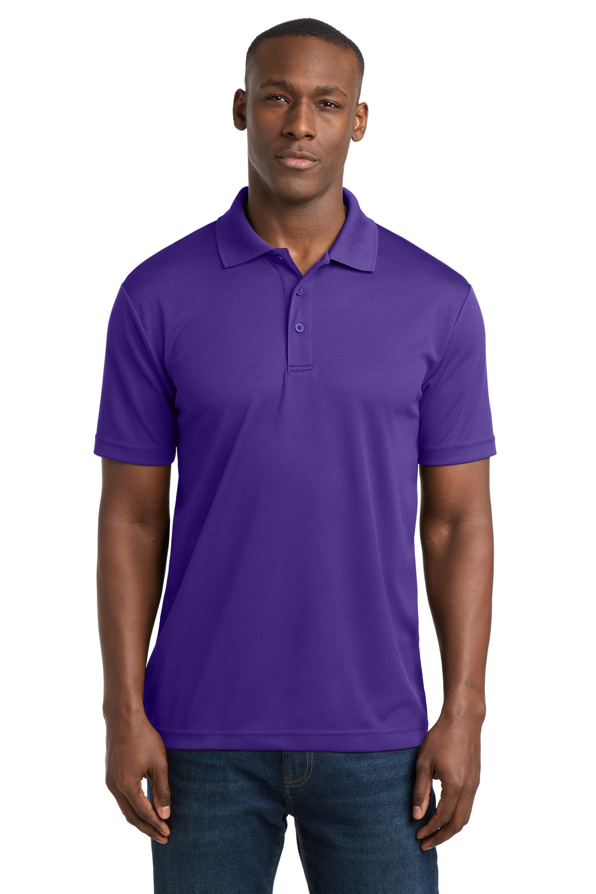 Sport-Tek PosiCharge RacerMesh Polo. ST640 in Purple