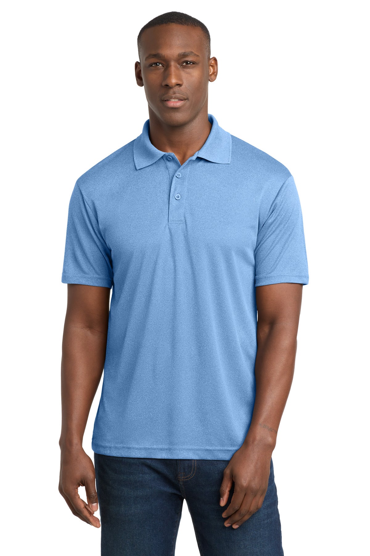 Sport-Tek PosiCharge RacerMesh Polo. ST640 in True Royal Heather