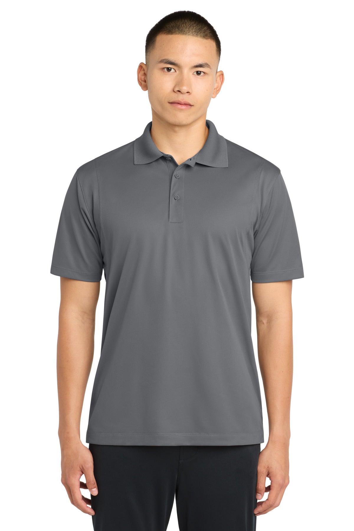 Sport-Tek Micropique Sport-Wick Polo. ST650 in Grey Concrete