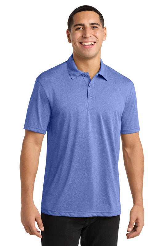 Sport-Tek Heather Contender Polo. ST660 in True Royal Heather