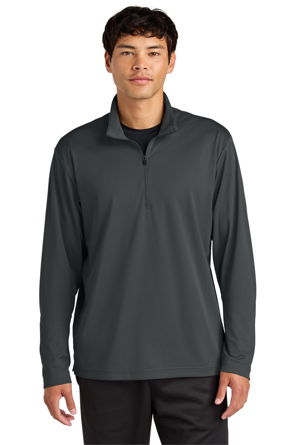 Sport-Tek Micropique Sport-Wick 1/4-Zip ST672 in Iron Grey