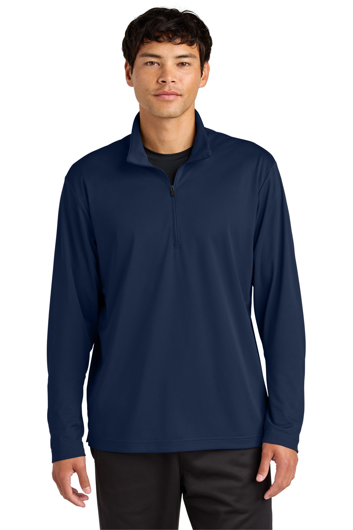 Sport-Tek Micropique Sport-Wick 1/4-Zip ST672 in True Navy