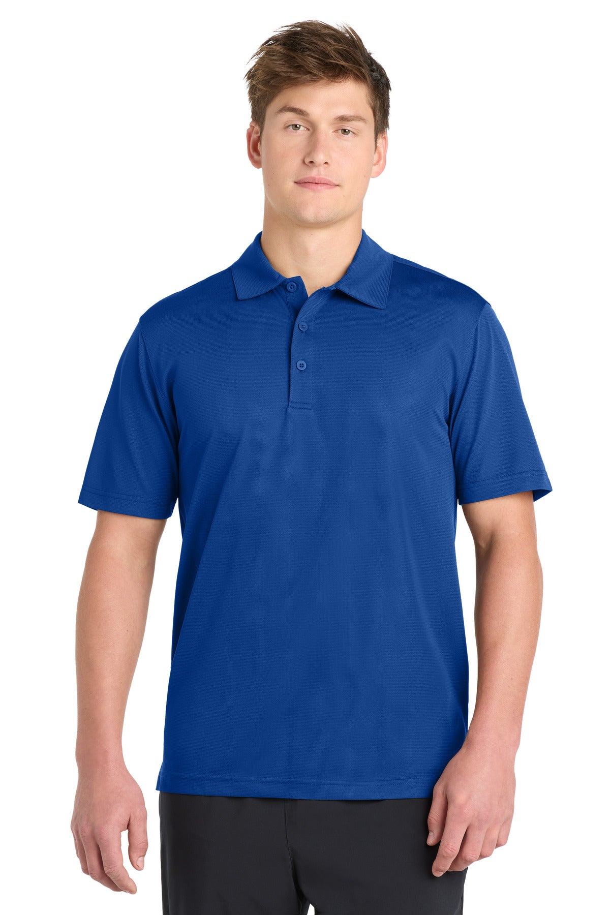 Sport-Tek PosiCharge Active Textured Polo. ST690 in True Royal