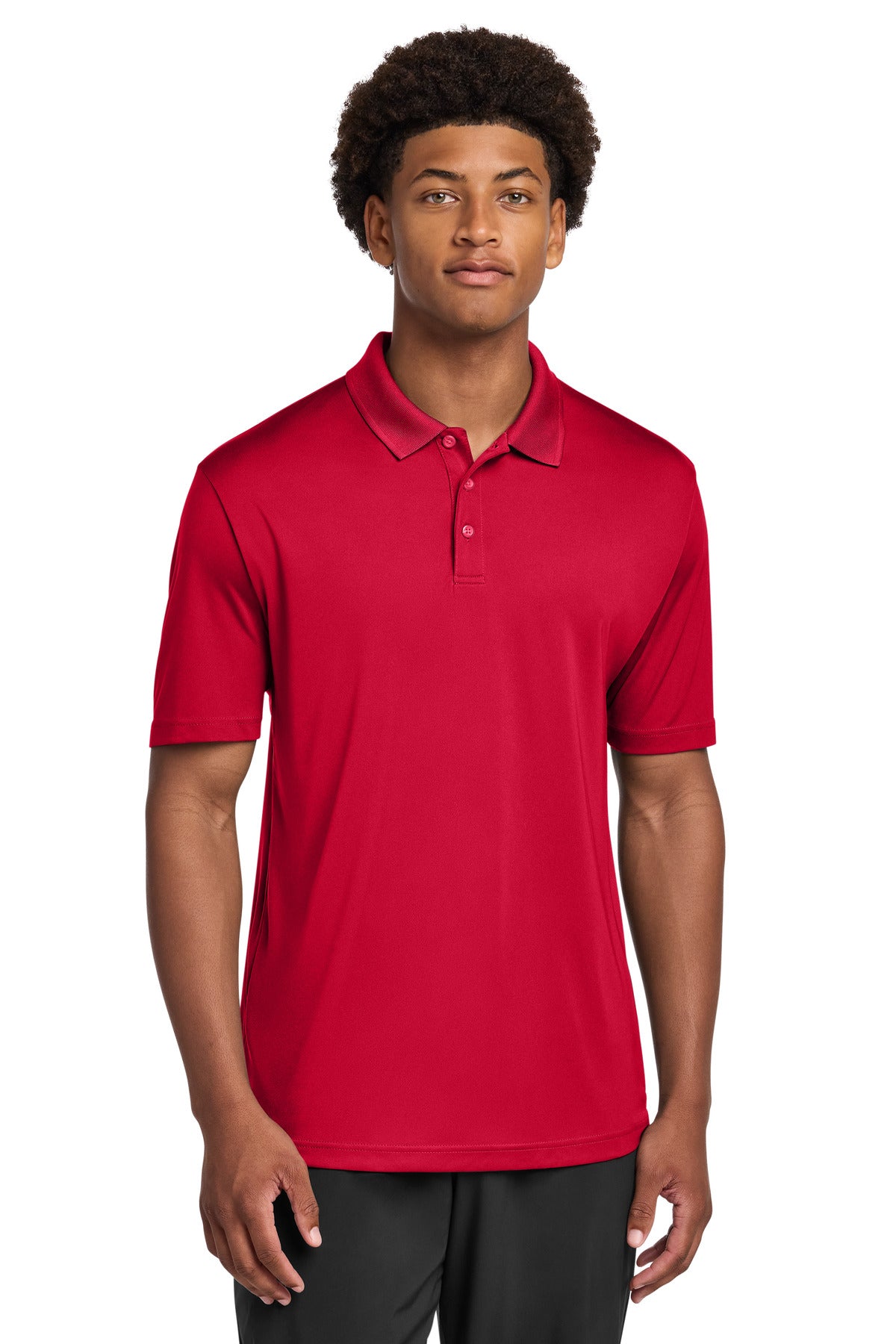 Sport-Tek PosiCharge Re-Compete Polo ST725 in Deep Red