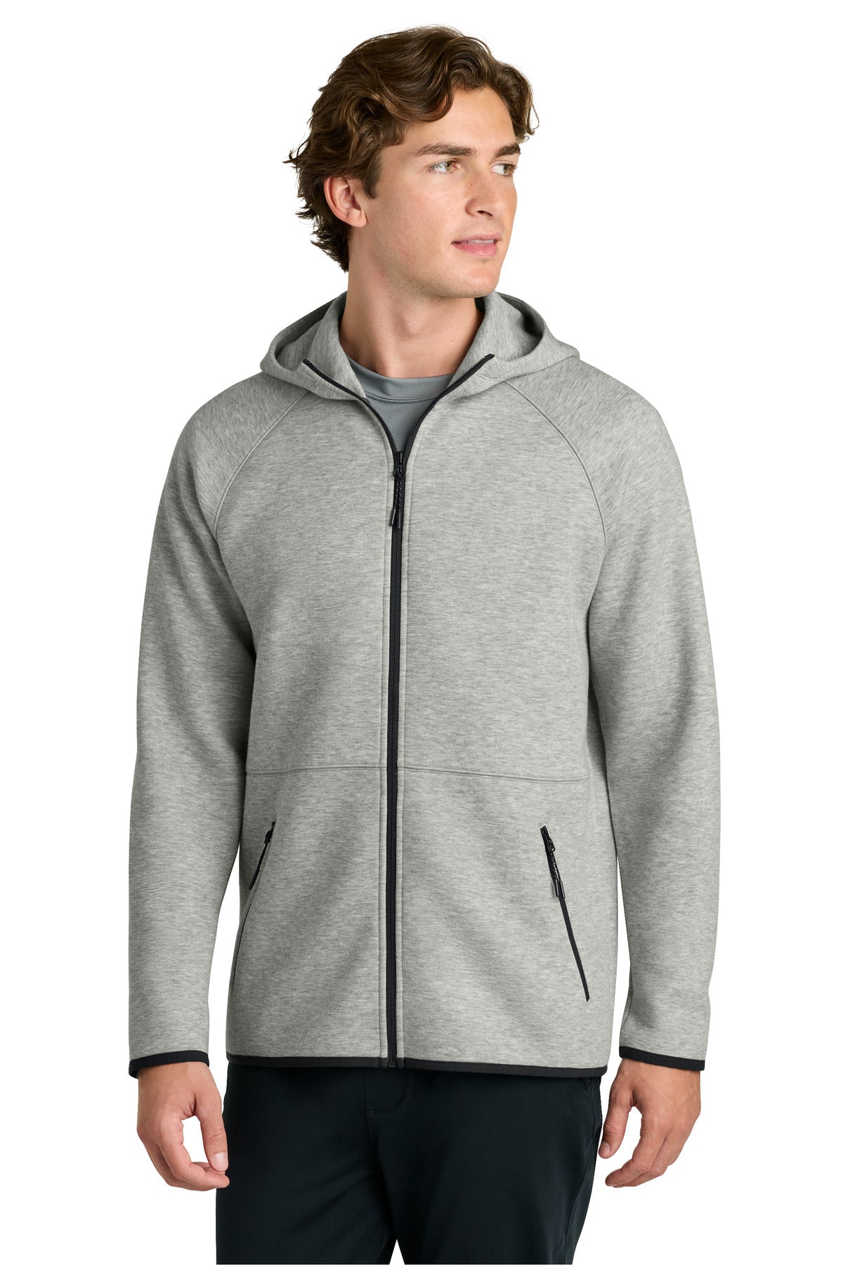 Sport-TekPhenom Full-Zip Hoodie ST840 in Athletic Heather