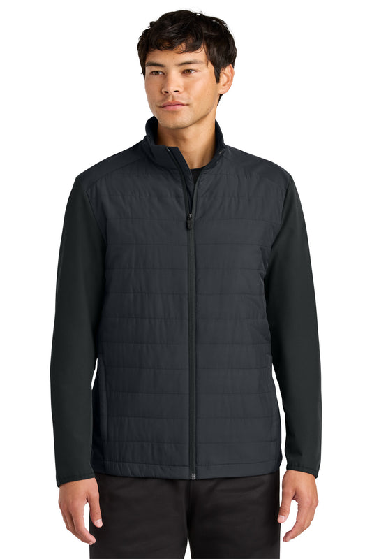 Sport-Tek Teknical Hybrid Jacket ST940 in Black