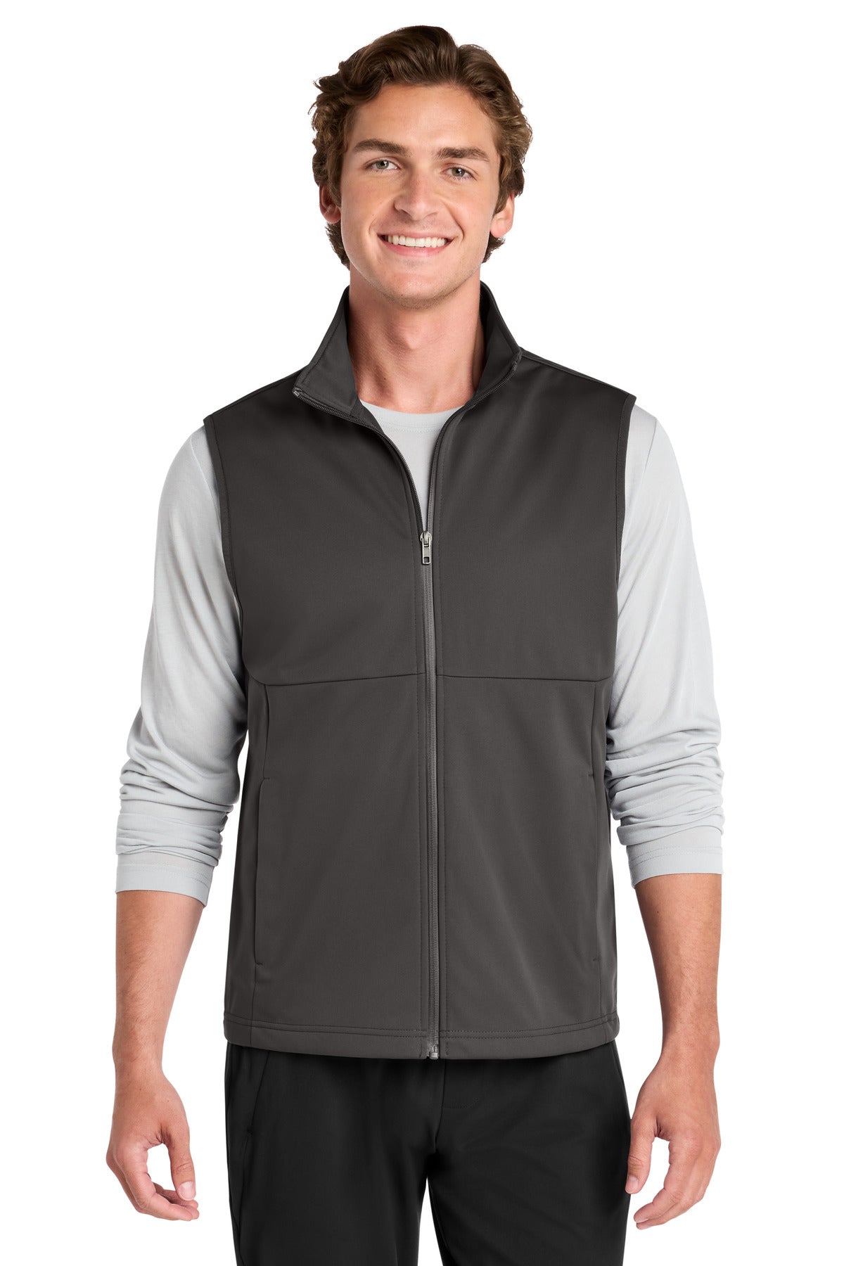 Sport-Tek Soft Shell Vest ST981 in Graphite
