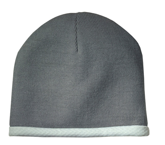 Sport-Tek Performance Knit Cap. STC15 in Athletic Heather