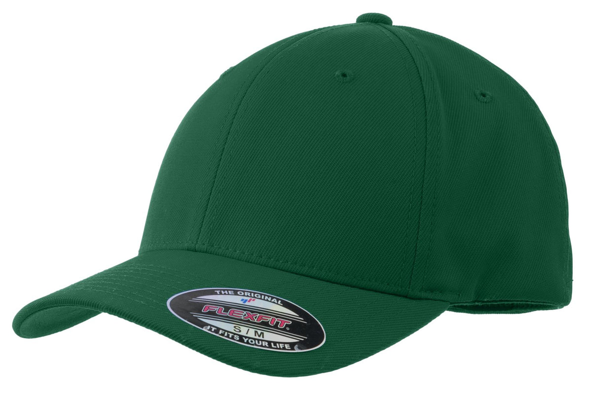 Sport-Tek Flexfit Performance Solid Cap. STC17 in Forest Green