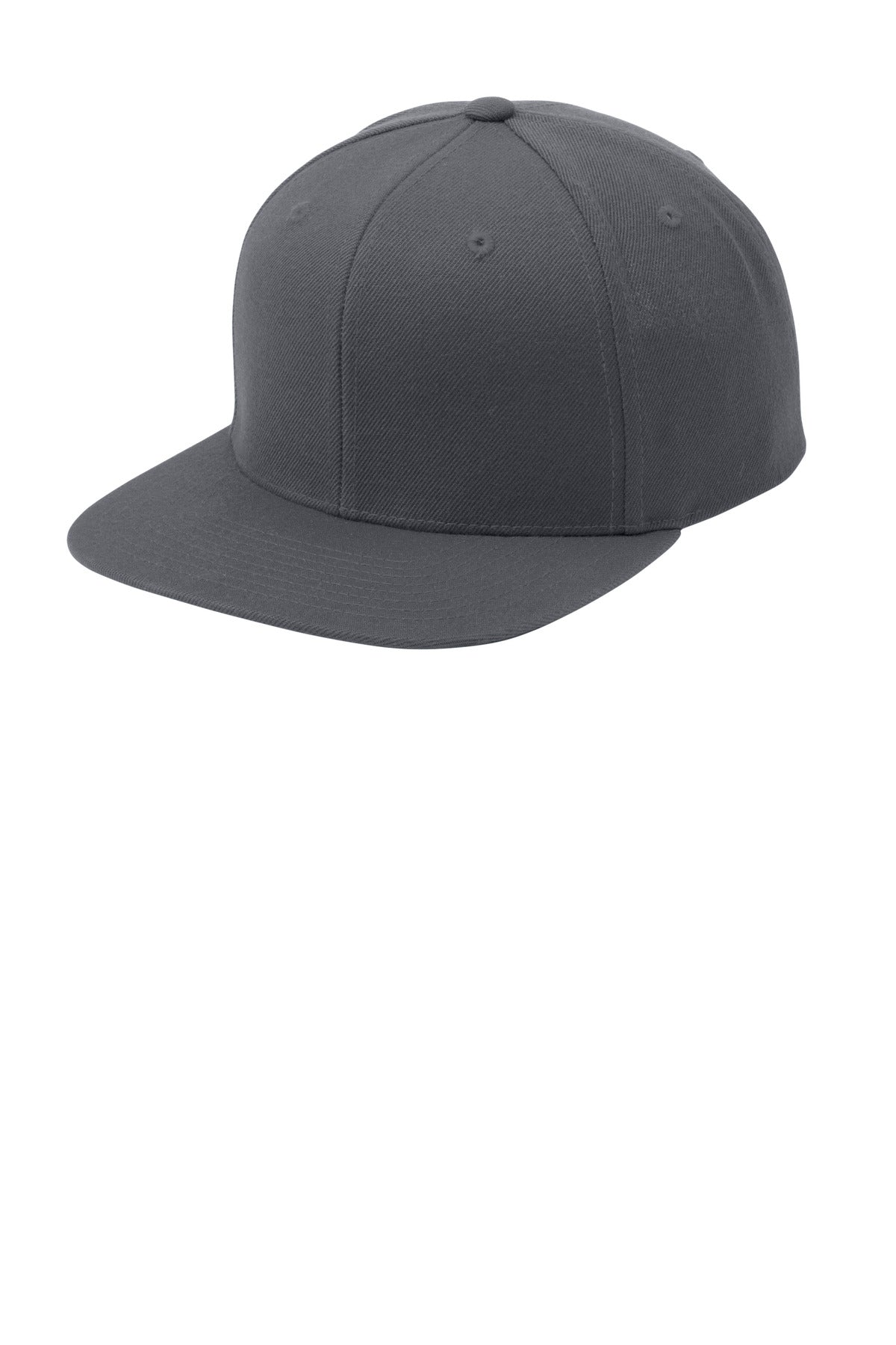 Sport-Tek YP Classics Flat Bill Snapback Cap. STC19 in Graphite
