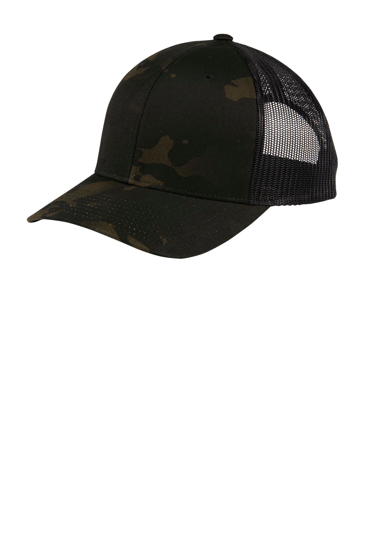 Sport-Tek YP Classics Retro Trucker Cap. STC39 in Multicam Black