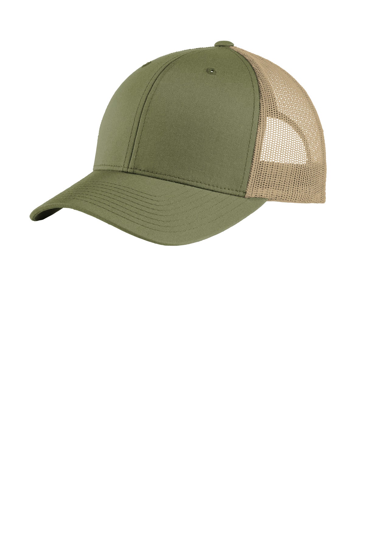 Sport-Tek YP Classics Retro Trucker Cap. STC39 in Olive/ Khaki
