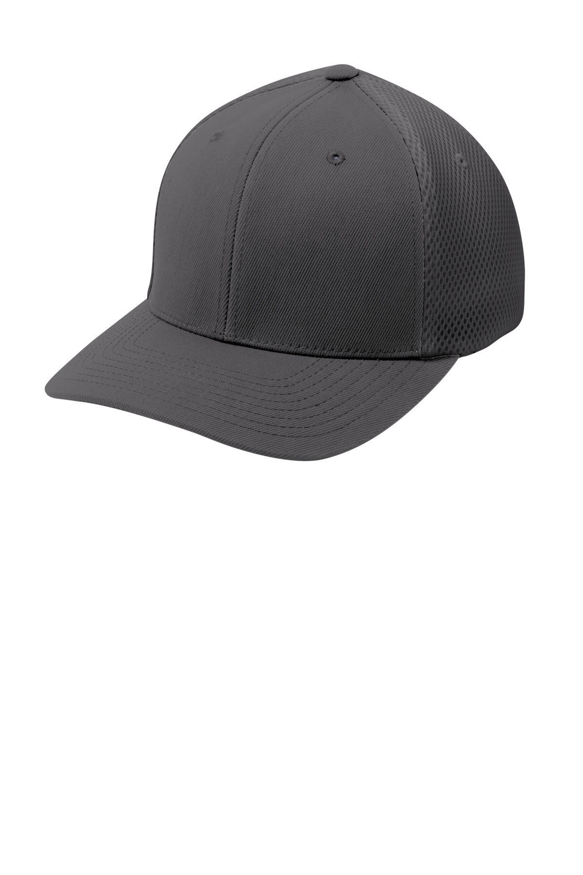 Sport-Tek  Flexfit  Air Mesh Back Cap. STC40 in Graphite/ Graphite