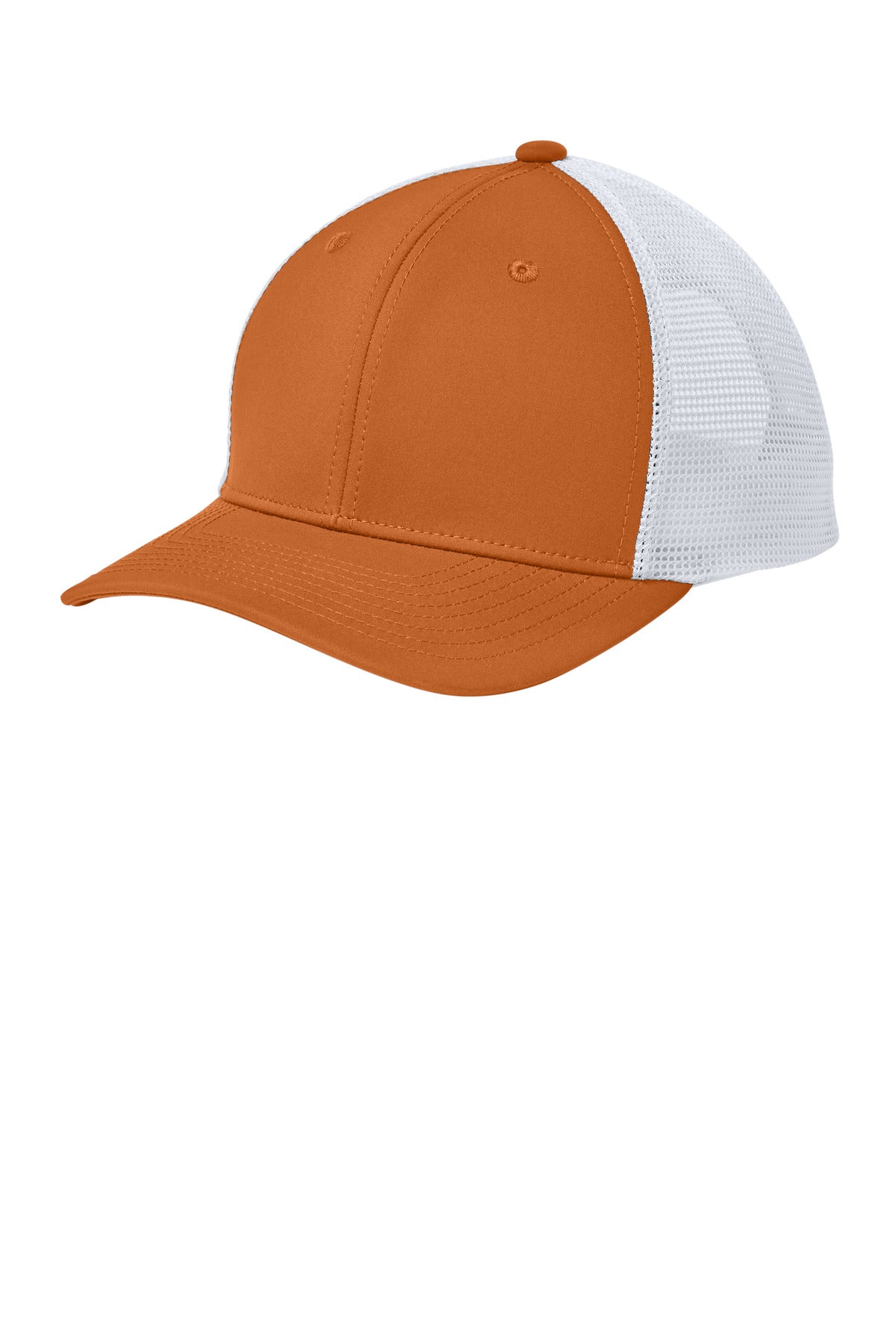 Sport-Tek Club Trucker Cap STC46 in Texas Orange/ White
