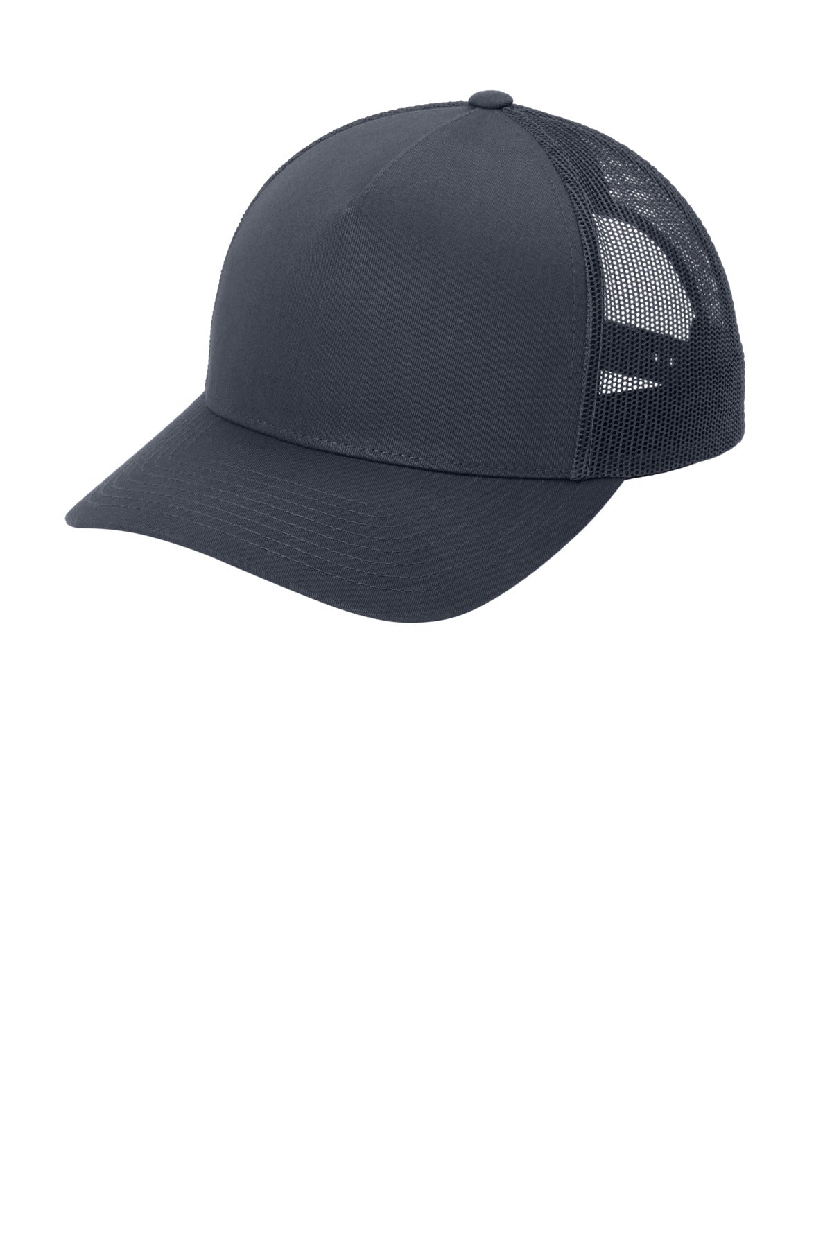 Sport-Tek YP Classics Retro Trucker 5-Panel Cap STC54 in Iron Grey/ Iron Grey