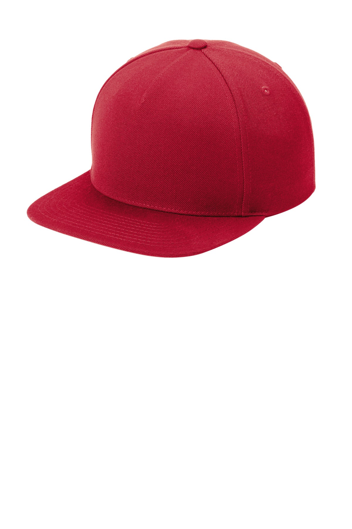 Sport-Tek YP Classics Premium 5-Panel Snapback Cap STC55 in Deep Red