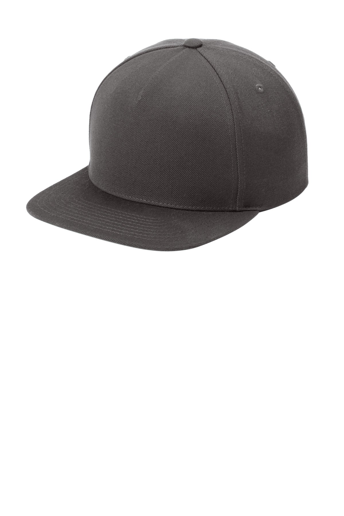 Sport-Tek YP Classics Premium 5-Panel Snapback Cap STC55 in Iron Grey