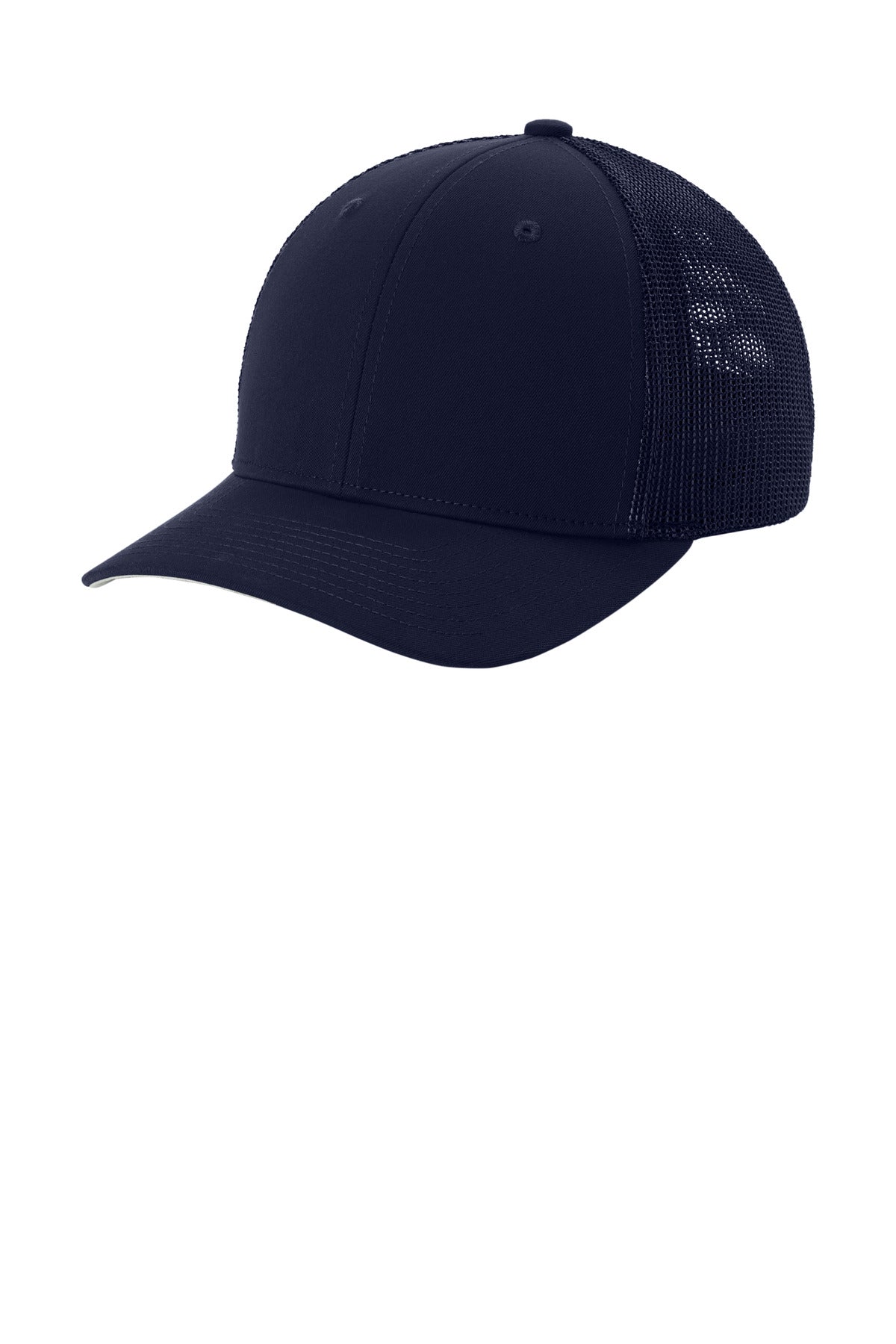 Sport-Tek Stretch-Tek Mesh Back Cap STC60 in True Navy/ True Navy