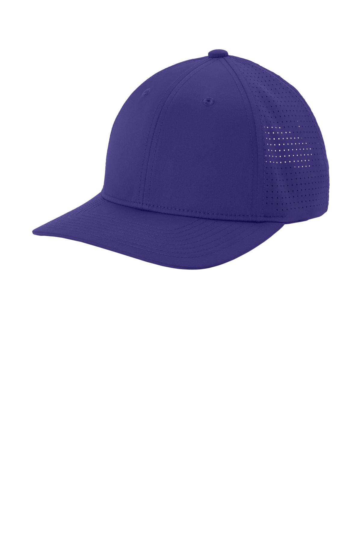Sport-Tek Pro-Cut Adjustable Cap STC65 in Purple