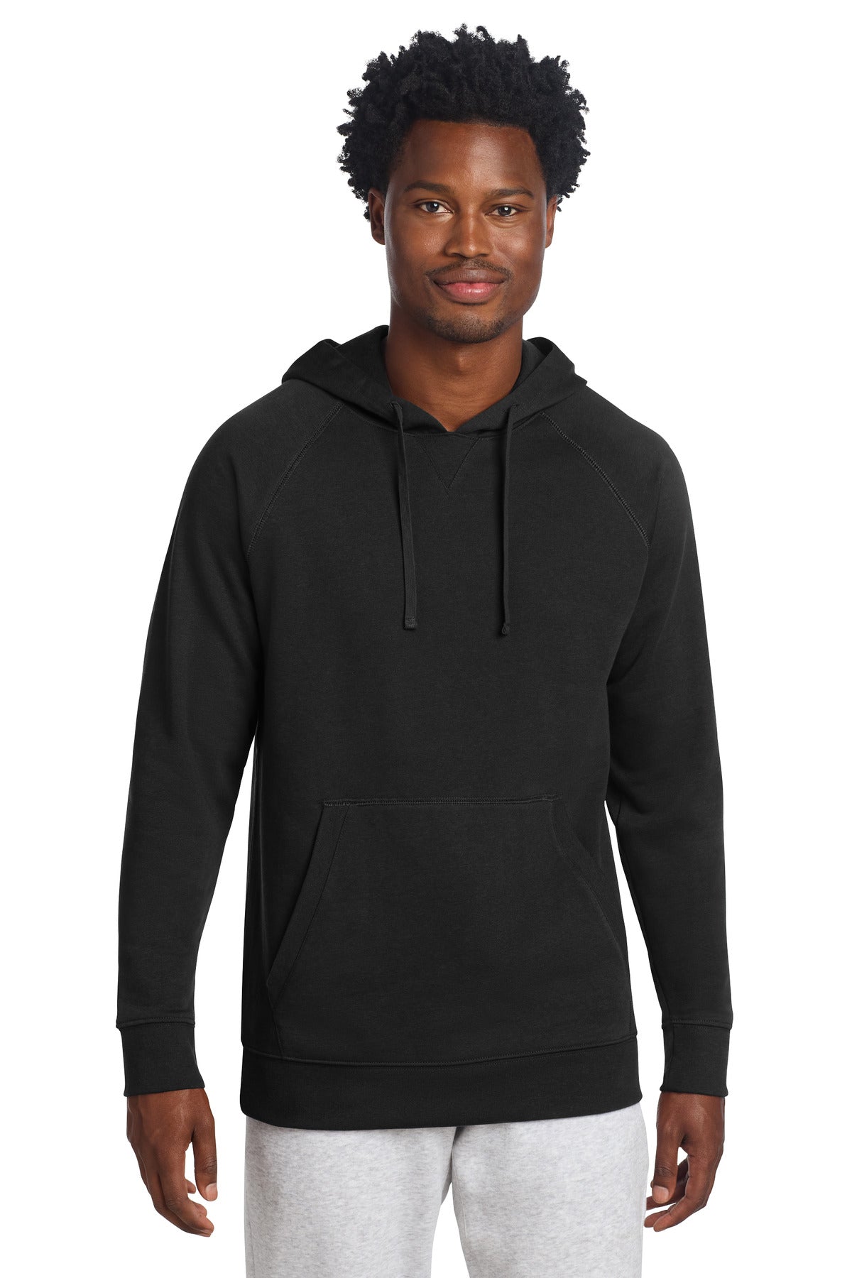 Sport-Tek Drive Fleece Pullover Hoodie STF200 in Black